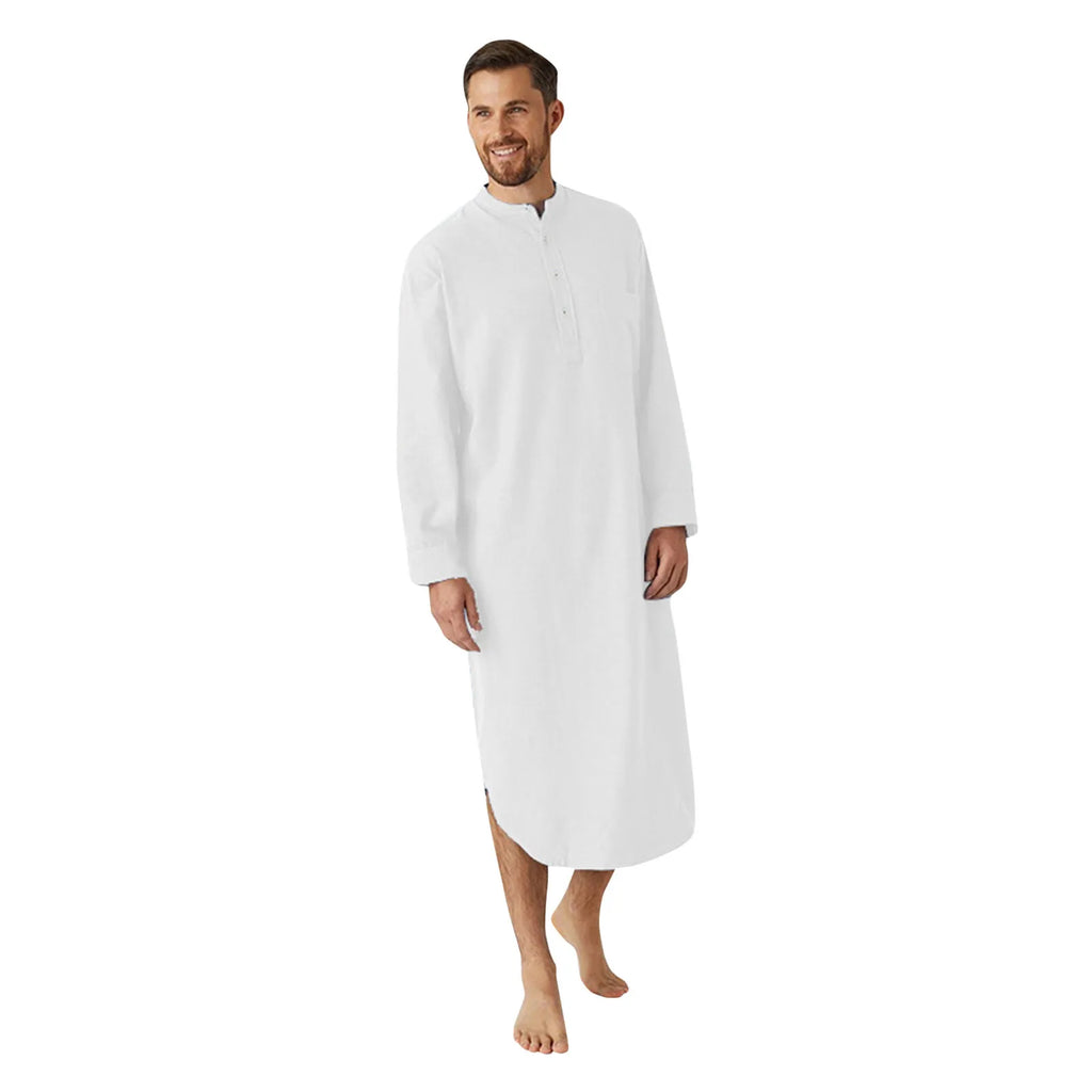 Muslim Men Jubba Thobe Islamic Clothing Ramadan Mens Abaya dress Long Robe Saudi Wear Musulman Caftan Jubah Dubai Arab Dressing