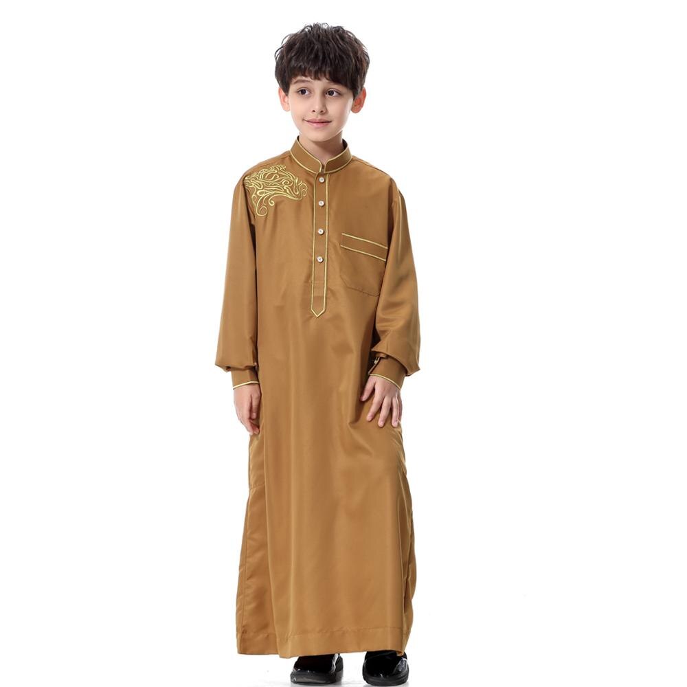 Eid Boy Children Abaya Dubai Kaftan Oman Arabic Qatar Muslim Kids Robe Caftan Ramadan Ropa Musulmana Hombre Islamic Clothing