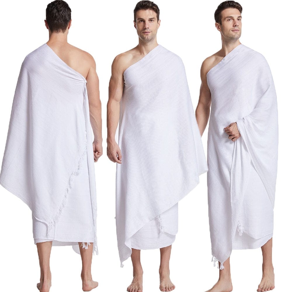 2PCS Arab Muslim Hajj Ihram Umrah Mens Towel