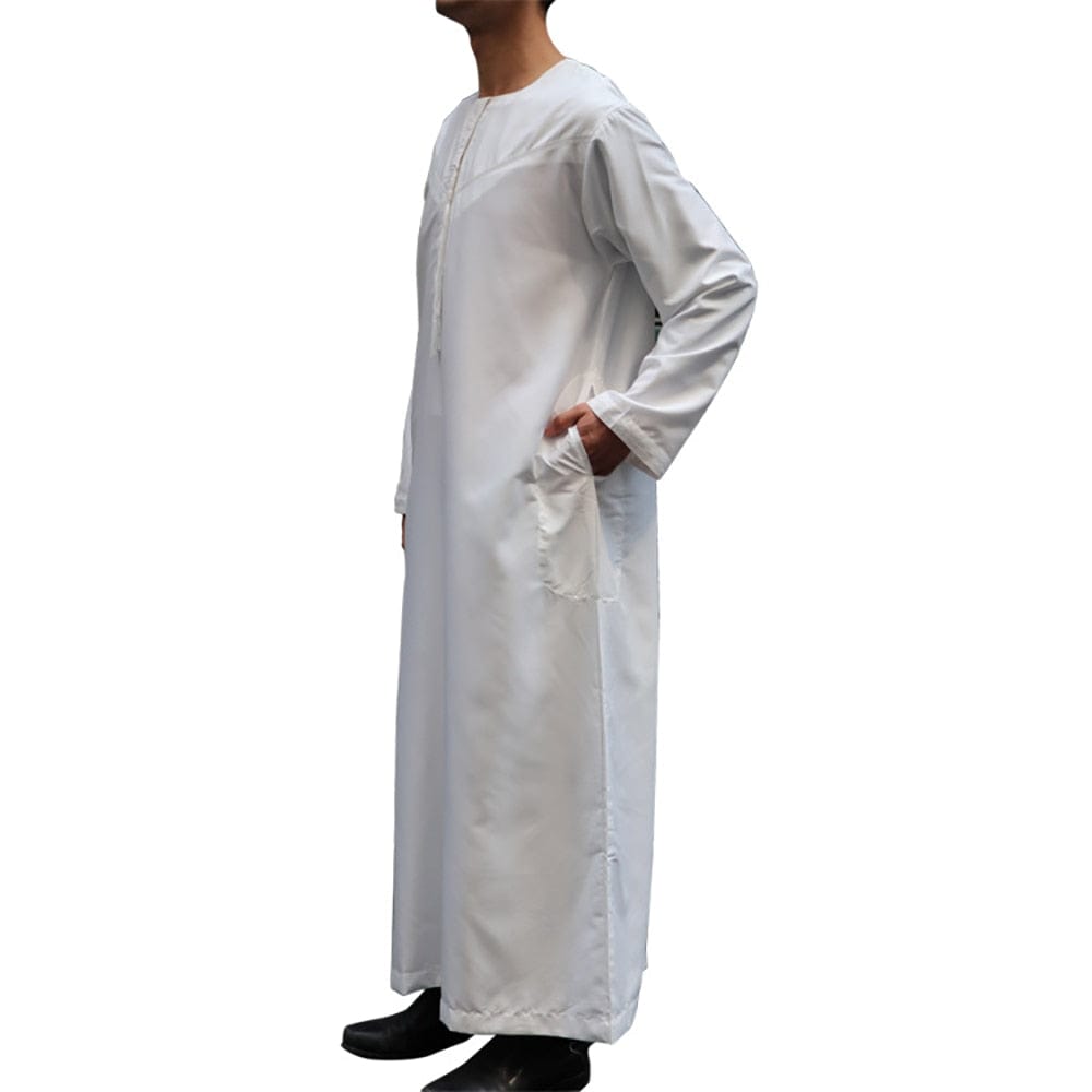 Thobe For Men Men's Islamic Thobe - Traditional Arabic Jalabiya Dress With Hemp Blend Fabric Men's Thobe Hemp Blend Thobe For Men Men's Islamic Thobe - Traditional Arabic Jalabiya Dress With Hemp Blend Fabric Men's Thobe Hemp Blend