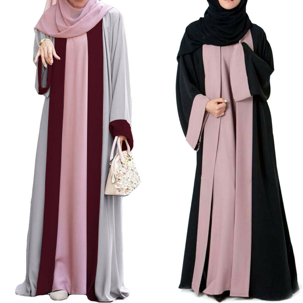 Arabic Long Sleeve Open Cardigan - Abaya