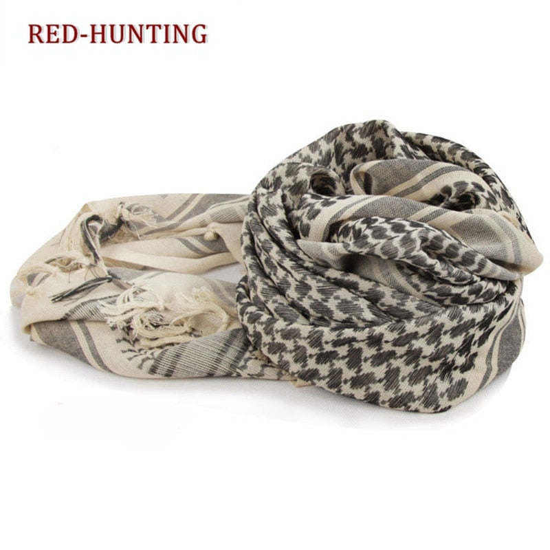 Shemagh Military Tactical Desert 100% Cotton Keffiyeh Scarf Wrap - Foto 5
