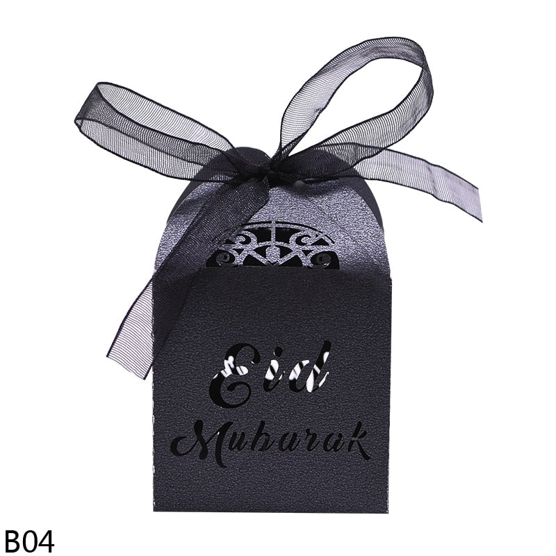 Ramadan Decoration EID Mubarak Gift Box Islamic Muslim Festival Party Favors Supplies Ramadan Kareem Biscuit Cookie Candy Box