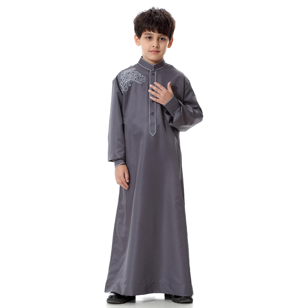 Eid Boy Children Abaya Dubai Kaftan Oman Arabic Qatar Muslim Kids Robe Caftan Ramadan Ropa Musulmana Hombre Islamic Clothing