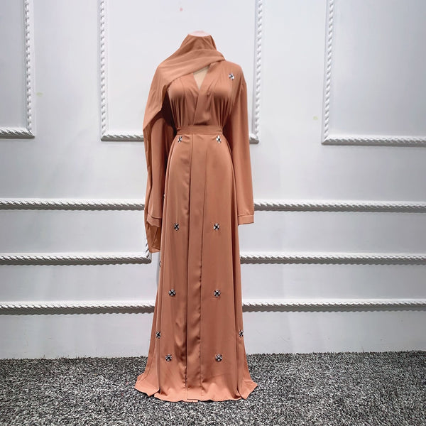 Open & Belt Cardigan Abaya