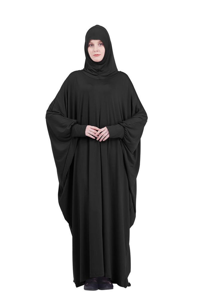 One Piece Prayer Outfit Muslim Women Abaya Jilbaab with Sleeves Prayer BISMILLAHSHOP