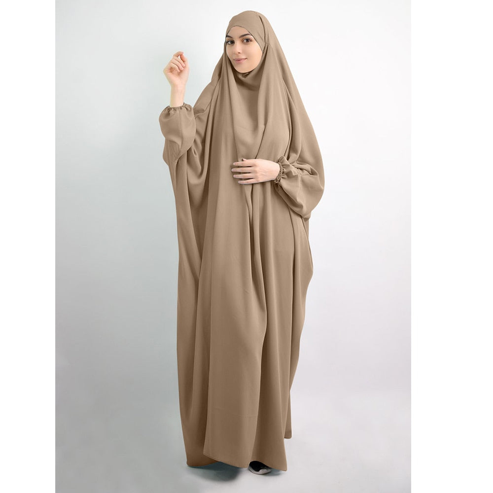 Eid Hooded Muslim Women Hijab Dress Prayer Garment Jilbab Abaya Long Khimar Full Cover Ramadan Gown Abayas Islamic Clothes Niqab