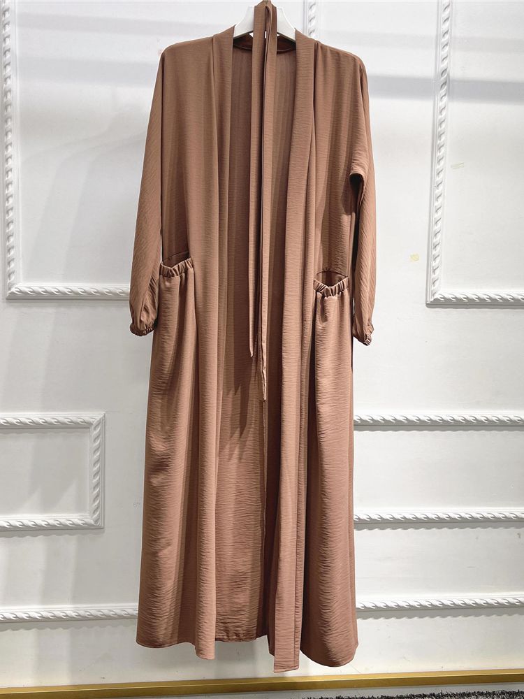 Long Dress Lace-up Abayas