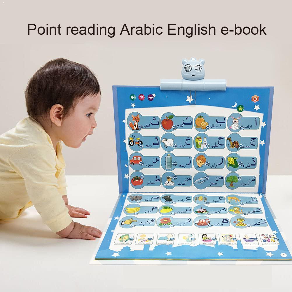 Arabic English Reading Book Multifunction Learning Early Children for Kids Machine Educational Cognitive Learning E-book To K1F1