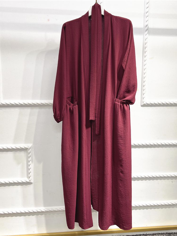 Long Dress Lace-up Abayas