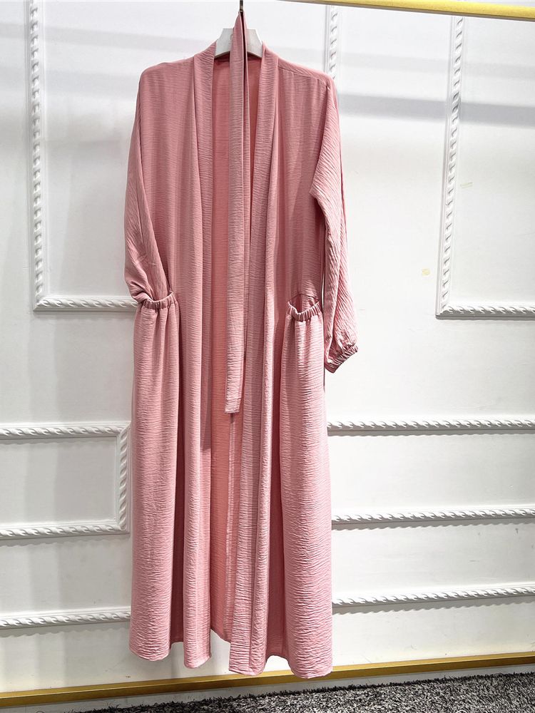 Long Dress Lace-up Abayas