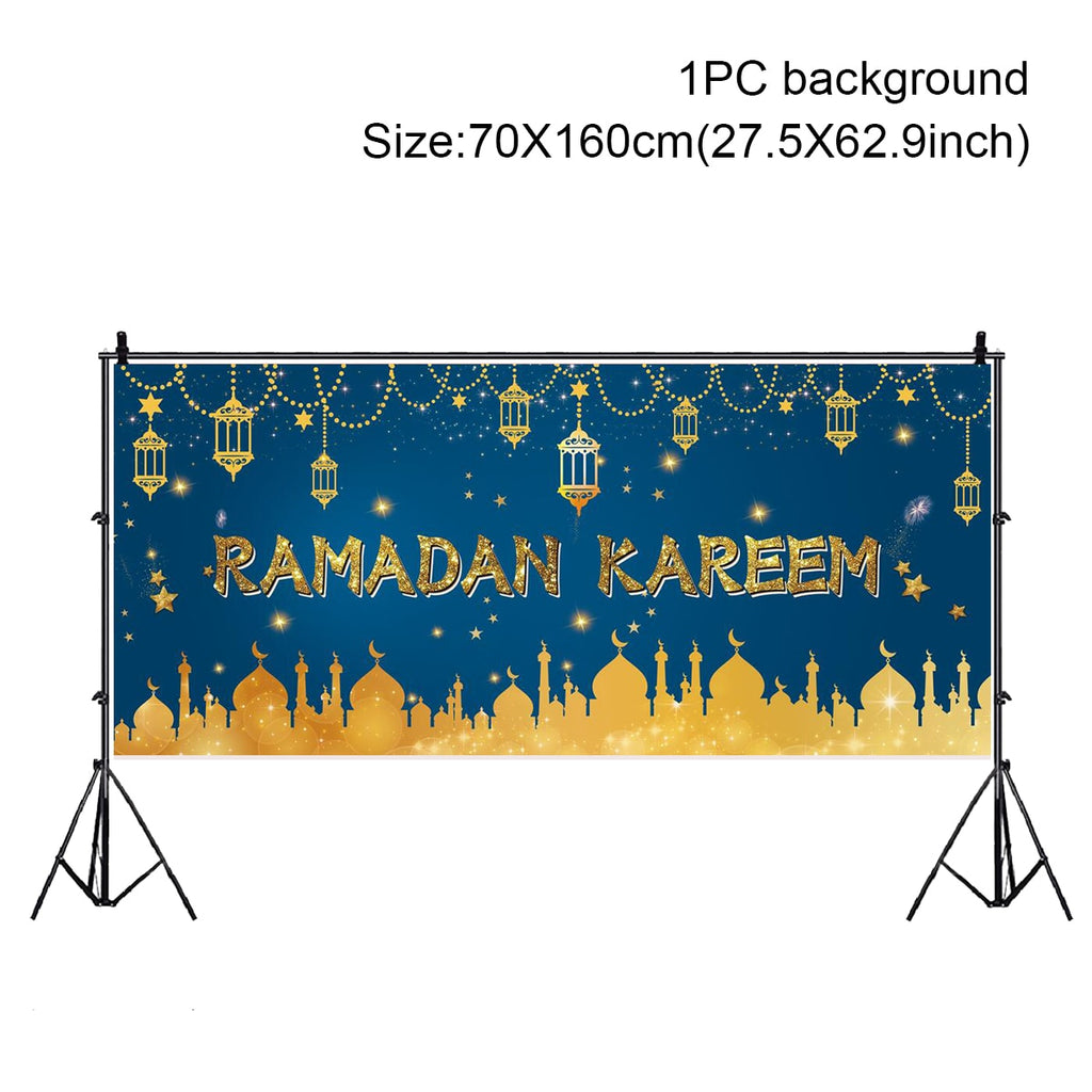 EID Mubarak Table Runner Ramadan Decoration For Home Tablecloth Ramadan Kareem Eid Al Adha Gifts Islamic Muslim Party Decoration