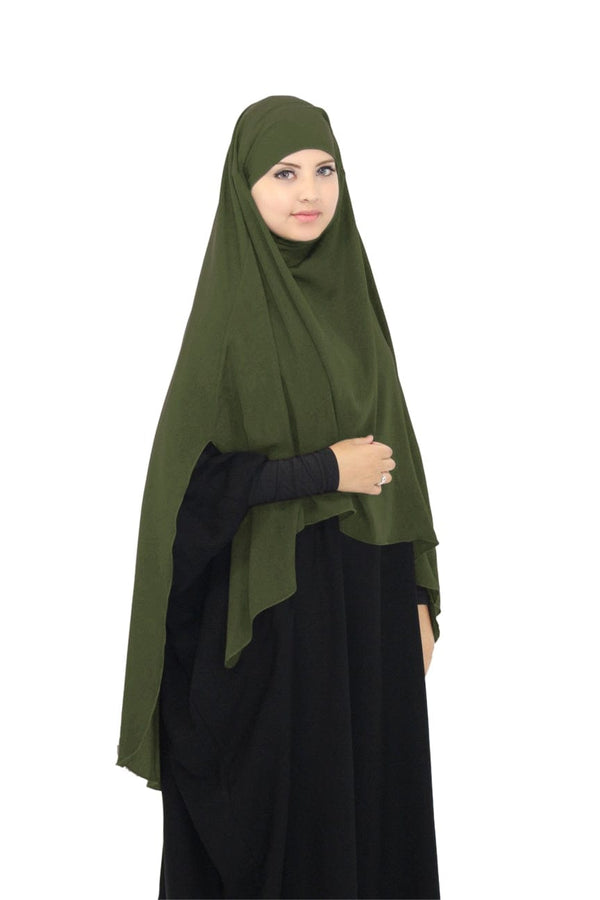 Wepbel Muslim Women's Hijabs Khimar Abaya Ramadan Overhead Islamic Clothing Turban Hijab Shawls Wraps Islamic Prayer Garment