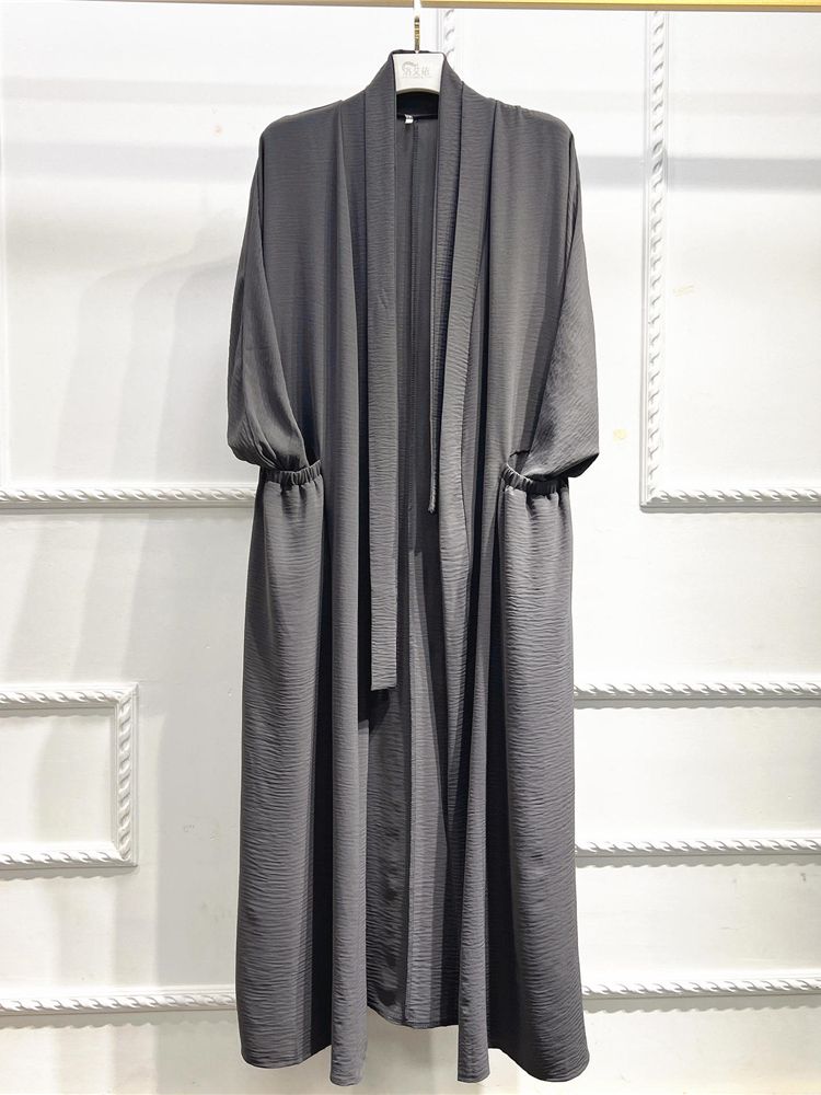 Long Dress Lace-up Abayas