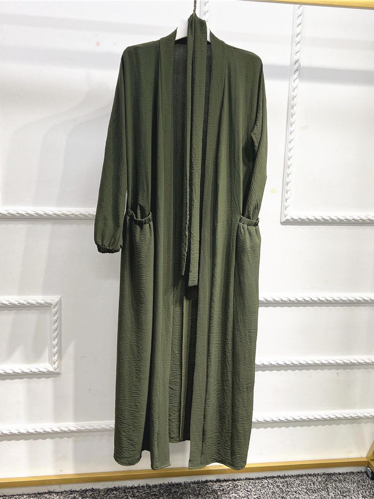 Long Dress Lace-up Abayas