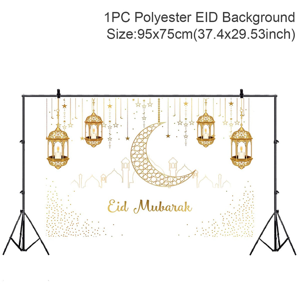 EID Mubarak Table Runner Ramadan Decoration For Home Tablecloth Ramadan Kareem Eid Al Adha Gifts Islamic Muslim Party Decoration